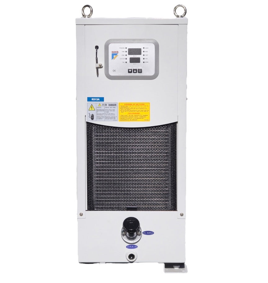 Oil Cooler for CNC, 4000 BTU, HABOR HBO-250PTSB9, 220V, 3PH with