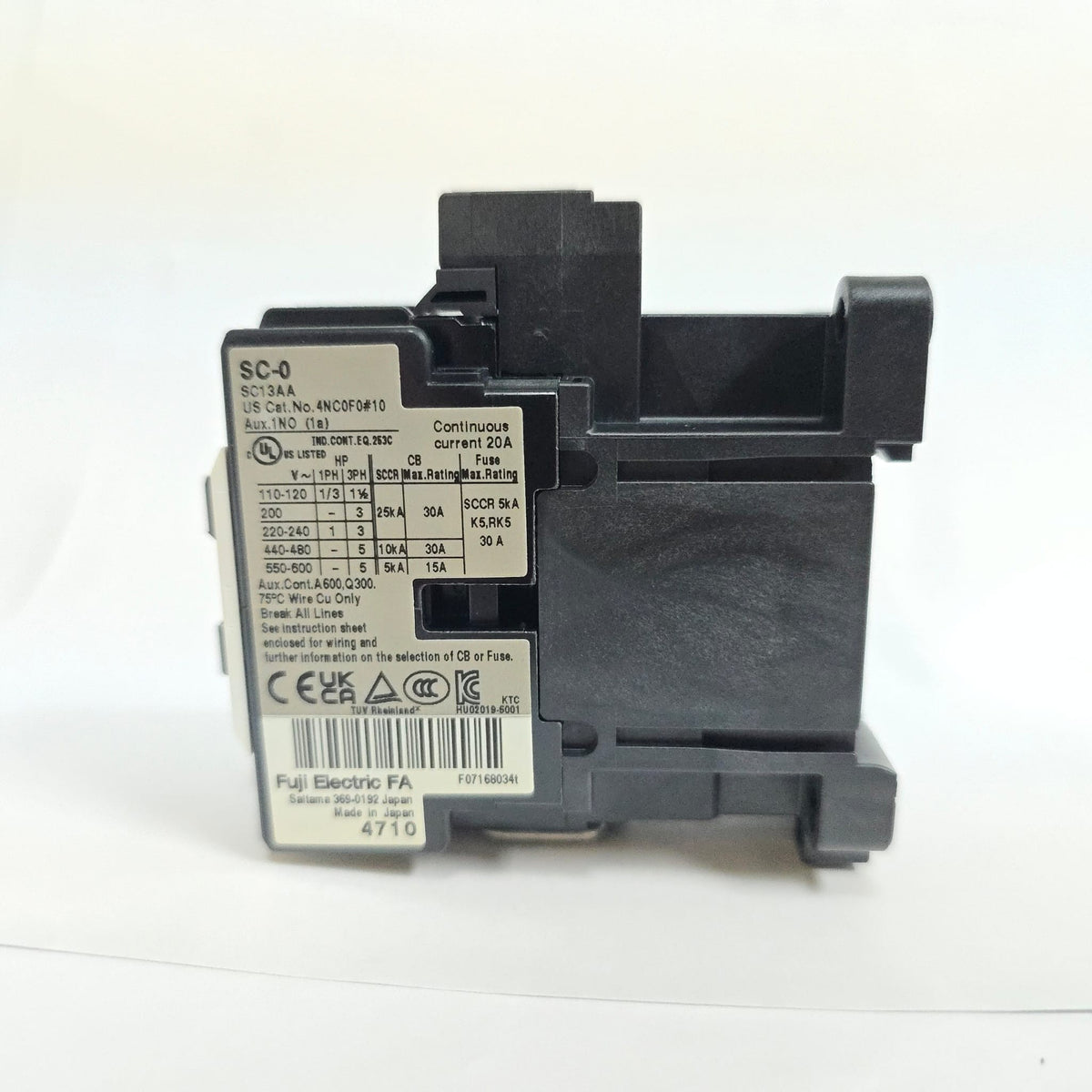 FUJI Magnetic Contactor SC-0 3A1a Coil: 110V