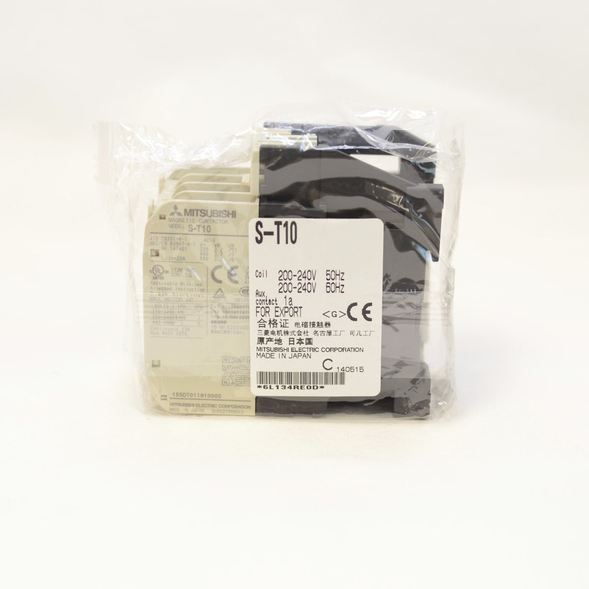MITSUBISHI Magnetic Contactor S-T10 3A1a Coil: 200V-240V