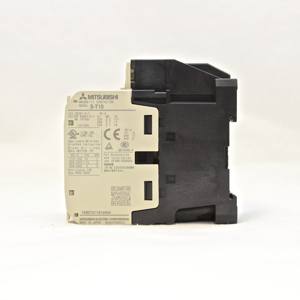 MITSUBISHI Magnetic Contactor S-T10 3A1a Coil: 200V-240V
