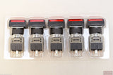 FUJI AH164-TLR11E3 Red Pushbutton Command Switch 24VDC LED (Pack of 5)