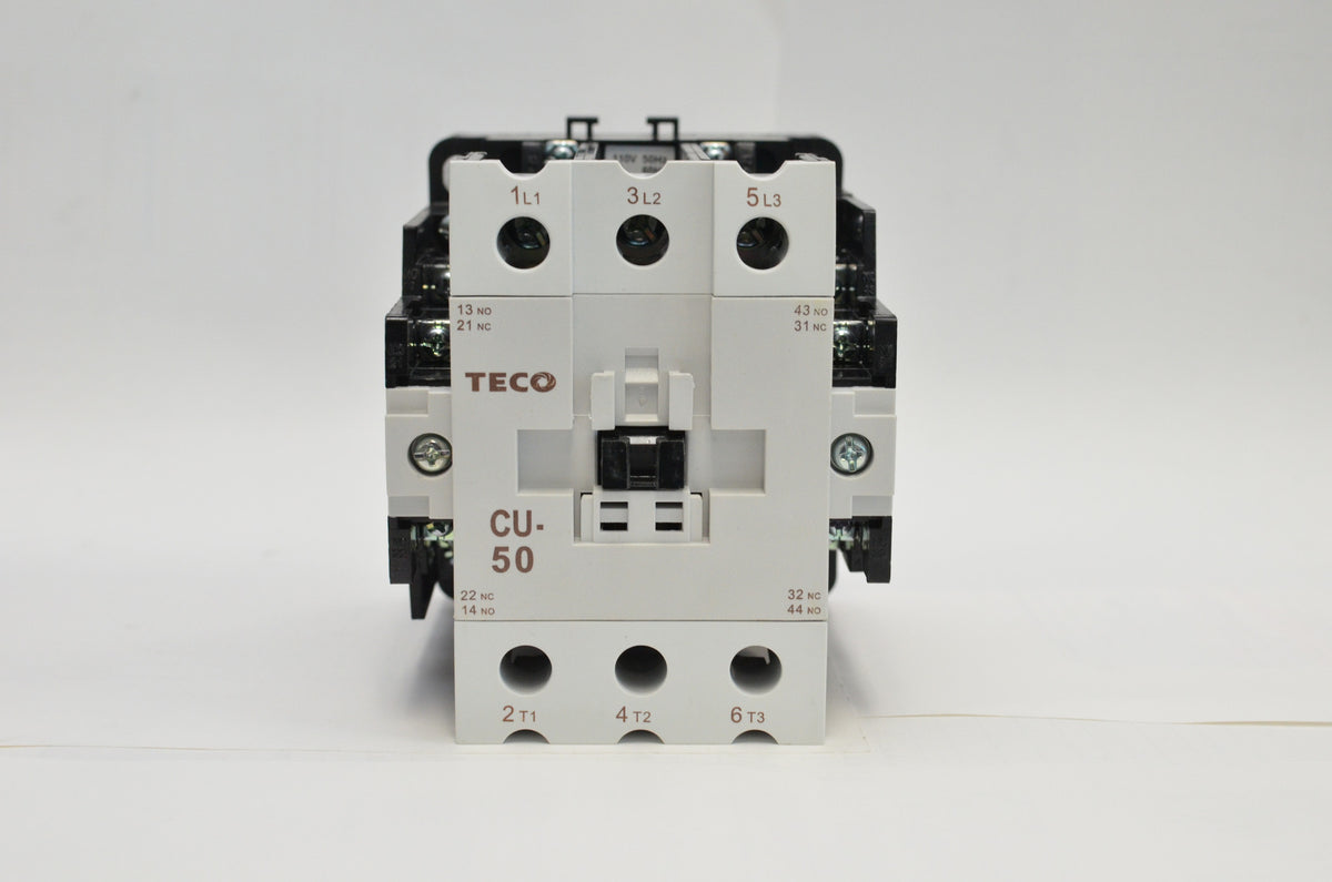 TECO CU-50 Magnetic Contactor, 72 Amp, 3 Phase, 110V Coil, 3A2a2b (TAIAN CN-50)