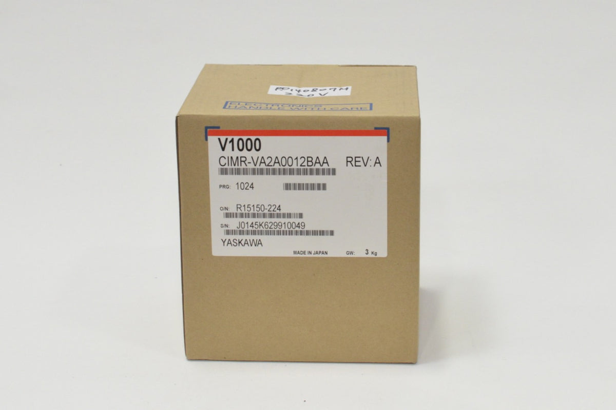 Yaskawa V1000 VFD Inverter Drive, 2.2KW (3HP), 200 ~ 240V, CIMR-VT2A0012BAA