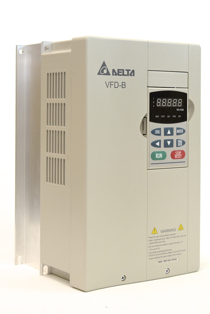 Delta VFD075B43A 10HP AC Motor Drive – 460V 3-Phase Input, Vector Control