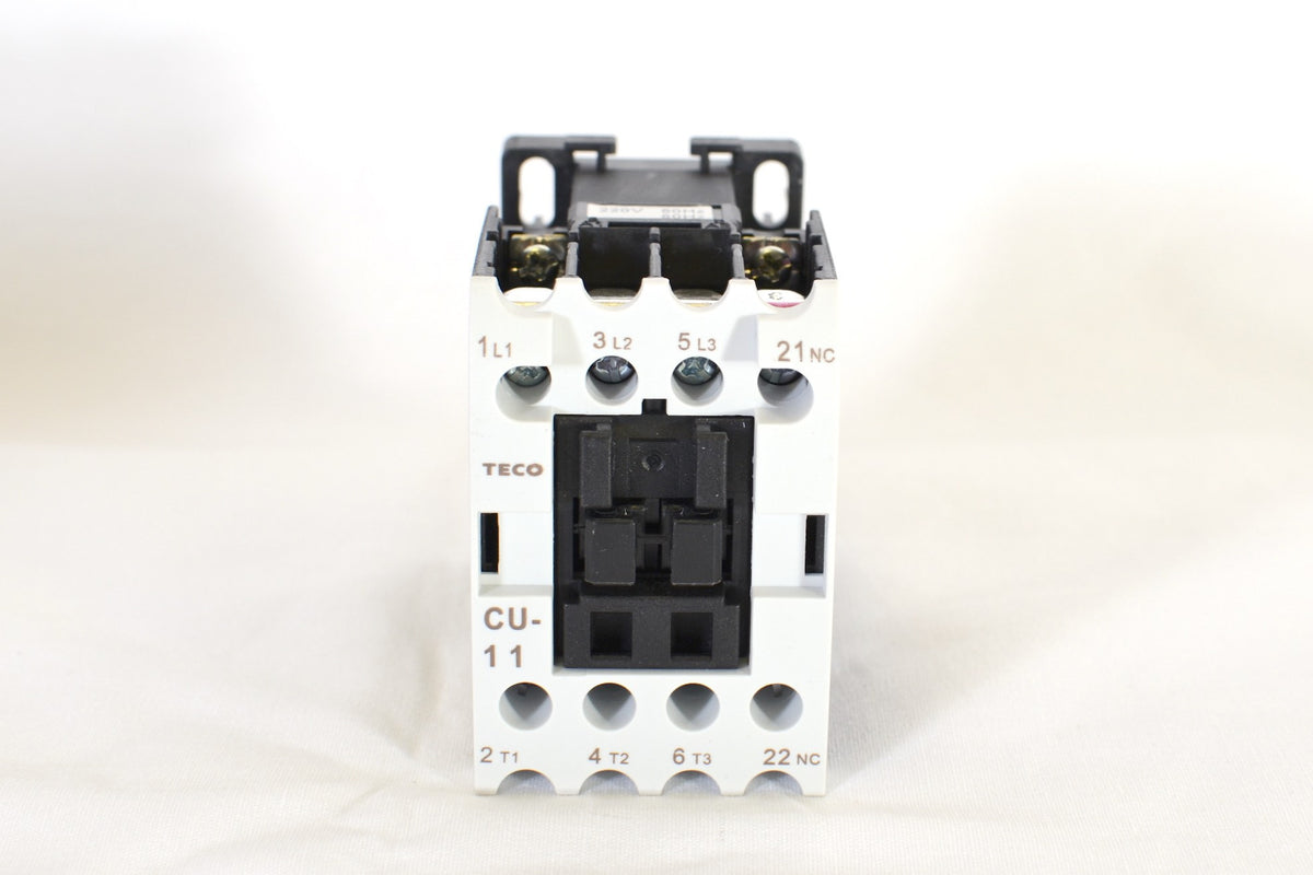TECO CU-11 Magnetic Contactor, 24A, 3 phase, 220V coil, 3A1b, Normally Closed