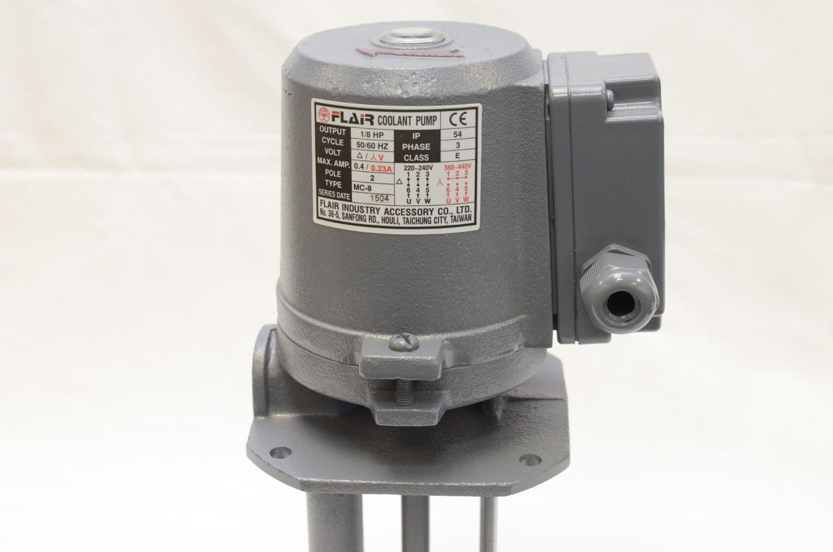 1/8 HP Machinery Coolant Pump, 220V/440V, 3PH, Shaft Length 5" (130mm),MC-8130-3