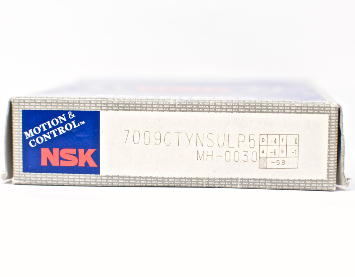 NSK 7009CTYNSULP5 Super Precision Bearing 45x75x16, Light Preload, P5