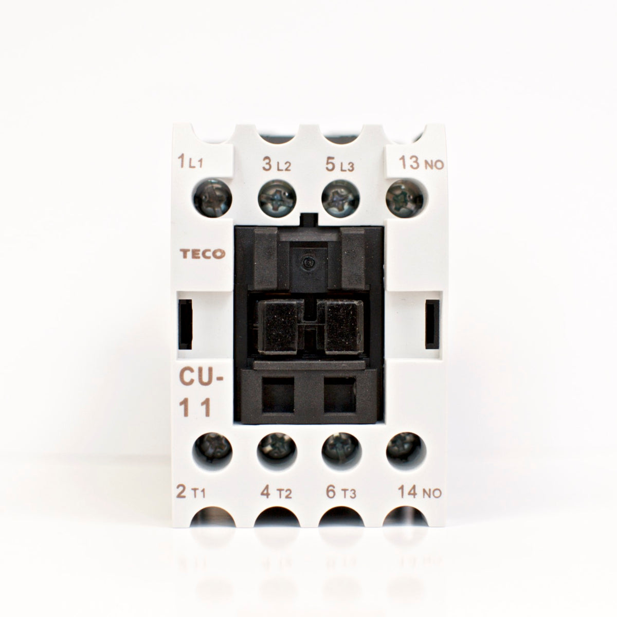 TECO CU-11 magnetic contactor, 3 phase, 480V coil, 3A1a N/O, Normally Open