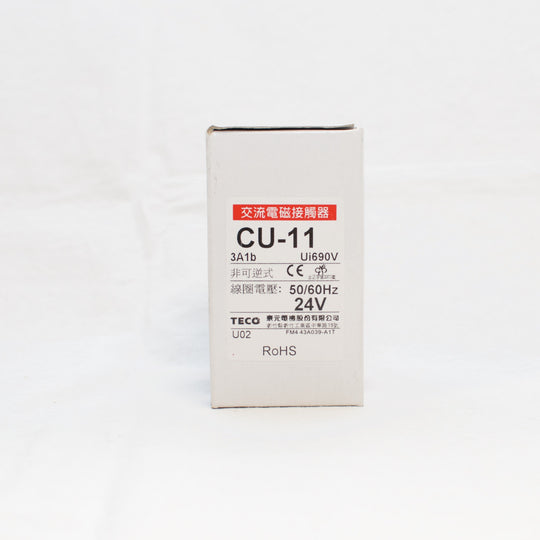 TECO CU-11 magnetic contactor, 24V coil 3A1b N/C (Replaces TAIAN CN-11)