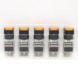 FUJI AH164-SLO11E3 Orange Pushbutton Command Switch 24VDC LED (Pack of 5)