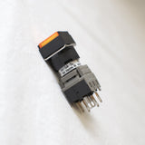FUJI AH164-SLO11E3 Orange Pushbutton Command Switch 24VDC LED (Pack of 5)