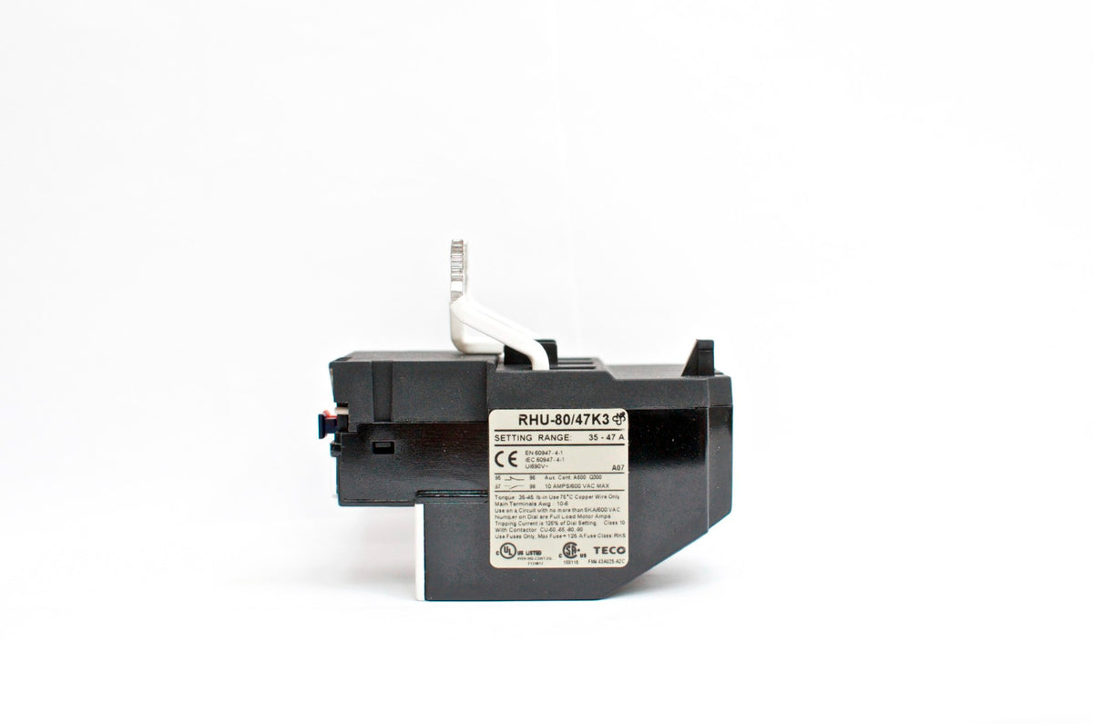 TECO RHU-80/47K3 thermal overload relay, Amp range: 35 ~ 47A