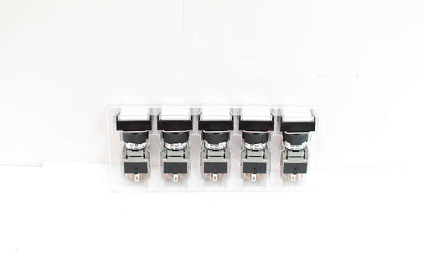 FUJI AH164-TLW11E3 White Pushbutton Command Switch 24VDC LED (Pack of 5)