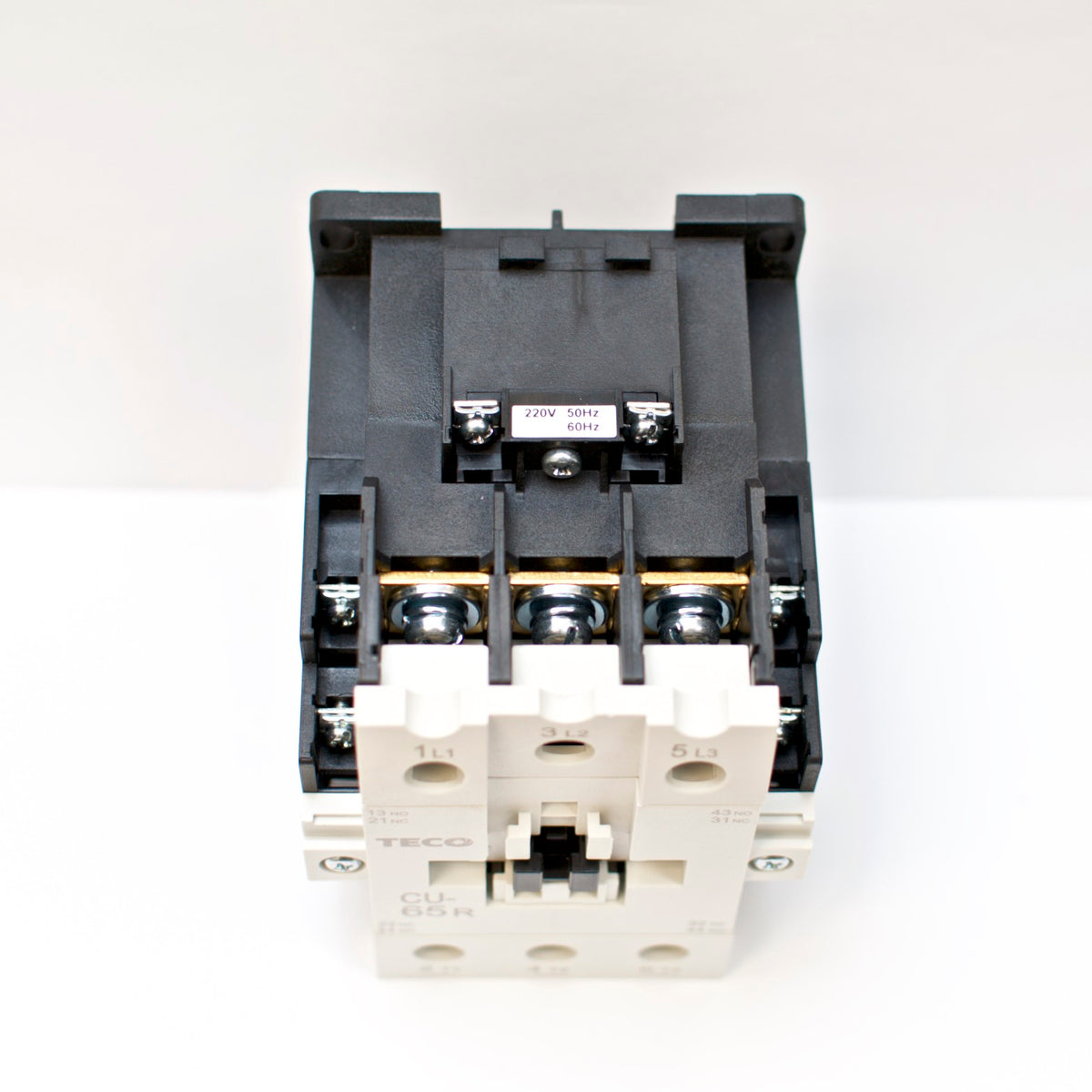 TECO CU-65R Magnetic Contactor 100 Amp, 3 Phase, 220V Coil 3A2a2b