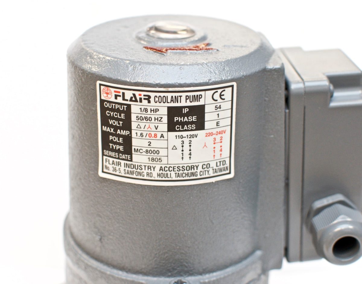 1/6 HP Machinery Coolant Pump, 220/440V, 1PH, Suction-type, CE, FLAIR MC-6000-1
