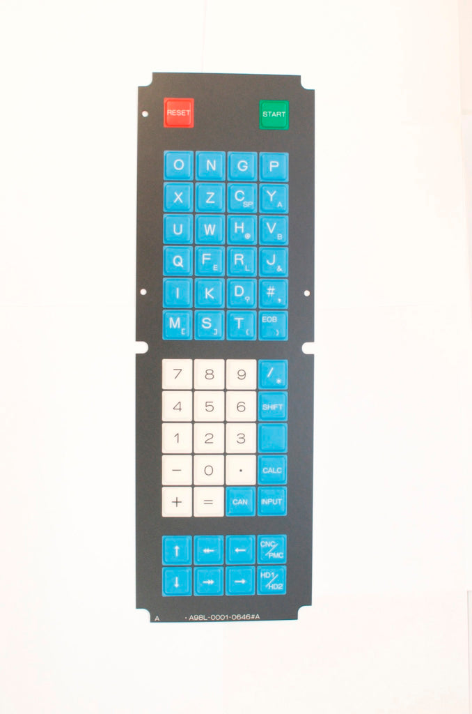 Fanuc 10T Hardkey Keysheet Keypad (Half Keypad) – New OEM Replacement