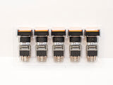 FUJI AH164-TL5O11E3 Orange Pushbutton Command Switch 24VDC LED (Pack of 5)