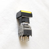 FUJI AH164-TL5Y11E3 Yellow Pushbutton Command Switch 24VDC LED (Pack of 5)