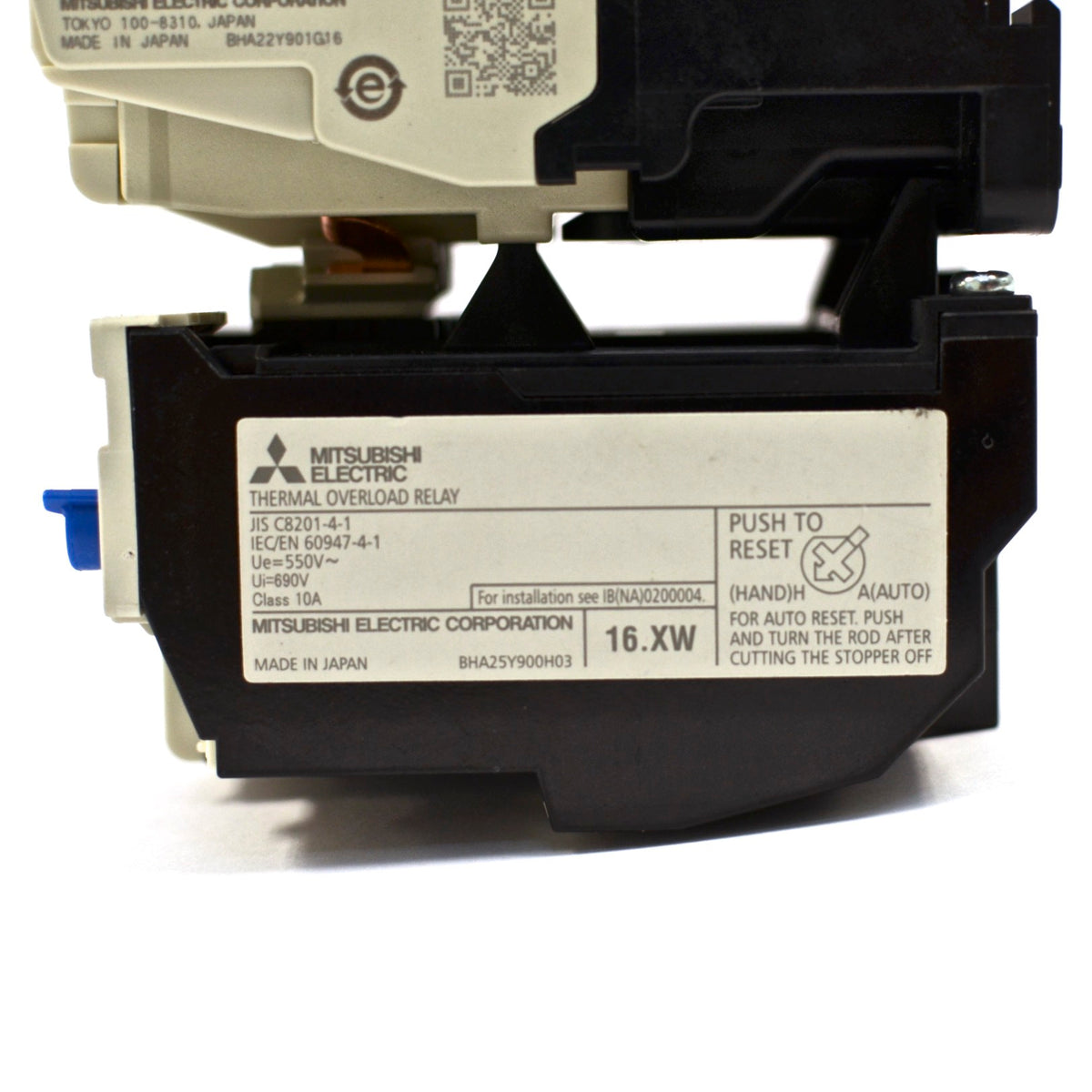 MITSUBISHI Contactor S-T25 3A2a2b Coil: 200V~240V + Overload Relay TH-T25 18~26A