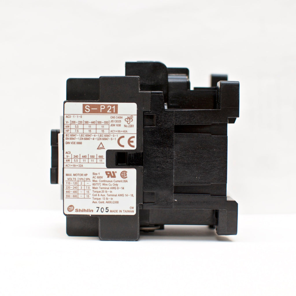 Baomain Magnetic Contactor S-P21 Coil: 220V 50-60Hz CE UL & CSA VDE RoHs