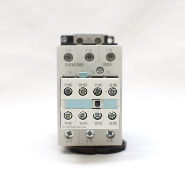 Siemens Contactor 3RT1034-1AG20 110V Coil with Aux Switch Block 3RH1921-1FA22