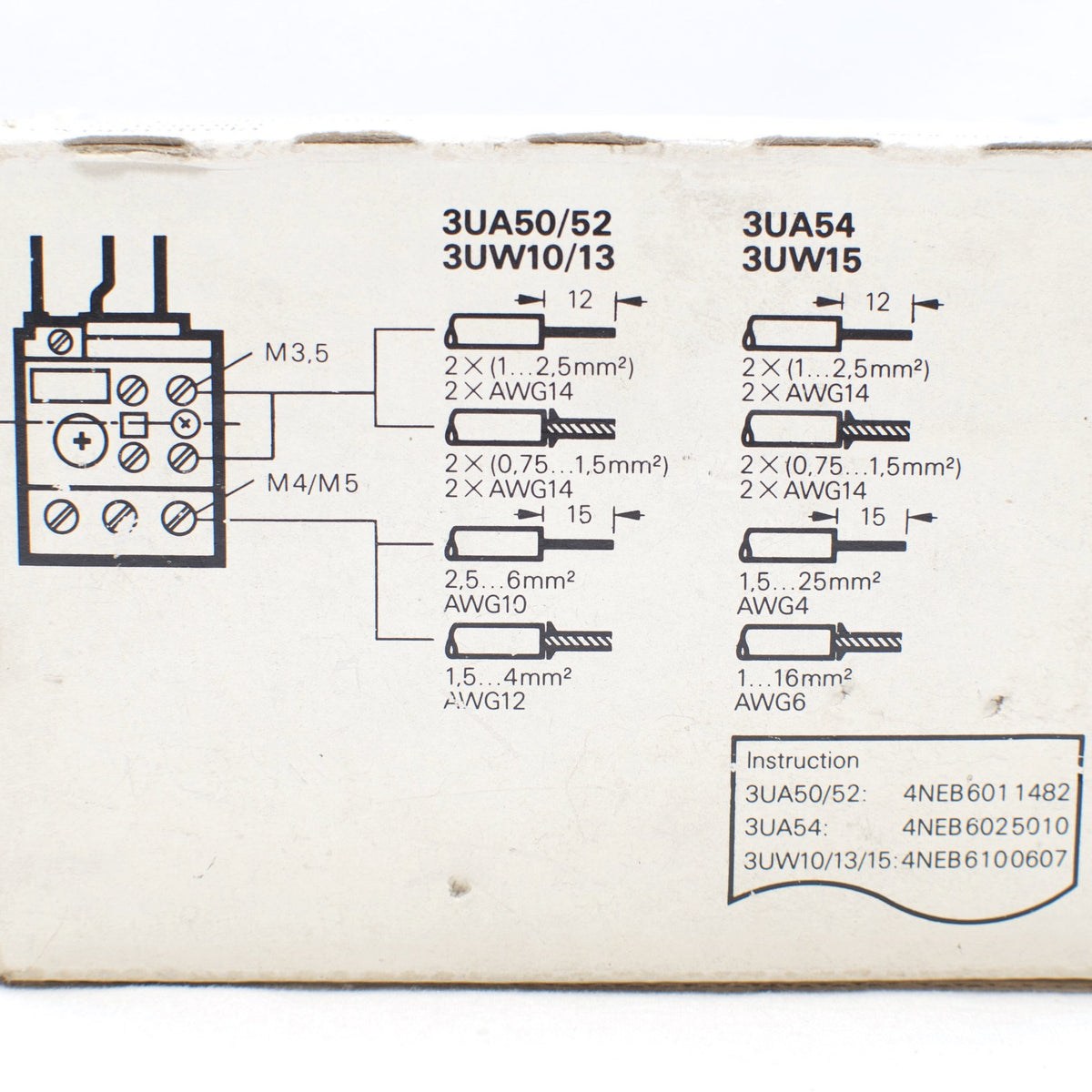 Siemens Overload Relay 3UA54 00-2C 16-25A