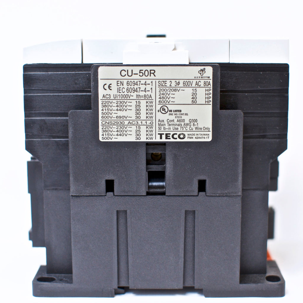 TECO CU-50-220V Magnetic Contactor 3A2A2B 50/60Hz - IT TECO CU-50-220V Magnetic Contactor 3A2A2B 50/60Hz - IT