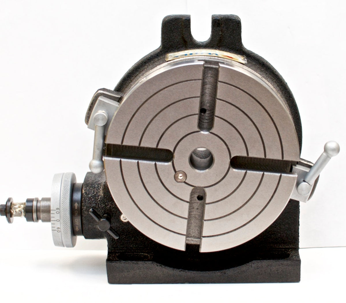 VERTEX HV-8 (4-Slot) 8" Horizontal/Vertical Rotary Table with 4-Slot Face Plate