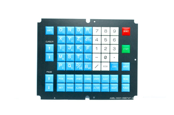 FANUC membrane keysheet keypad A98L-0001-0567#P02, F0P-B MURATA WIDEMAN/STRIPITT