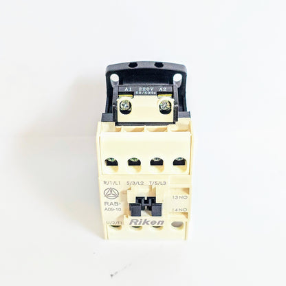 RIKEN Magnetic Contactor, RAB-A09FC1 Coil 220V,3P1a with Terminal Cover