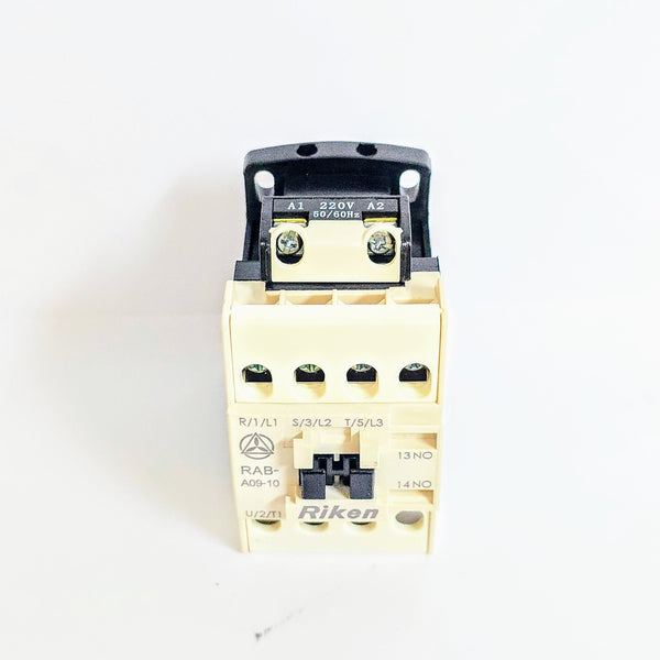 RIKEN Magnetic Contactor, RAB-A09FC1 Coil 220V,3P1a with Terminal Cover