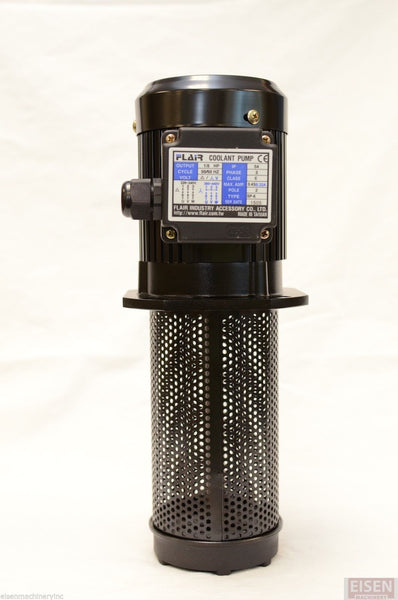 1/8 HP Filtered Coolant Pump, 220V/440V, 3PH, 180mm (7"), FLAIR SP-8180-220V-3PH