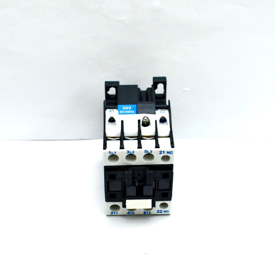 NHD C-18D01A7 magnetic contactor for 7.5HP motor, 24V coil, normally closed