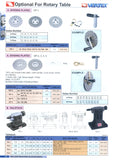 VERTEX DP-2 8" Dividing Plate Set For Rotary Table (HV-8,RT-8,VU-200)