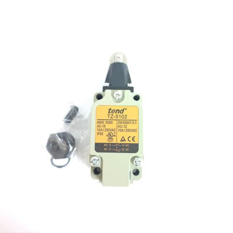 Tend TZ-5102 Vertical Limit Switch, Roller Plunger, 10A 250VAC
