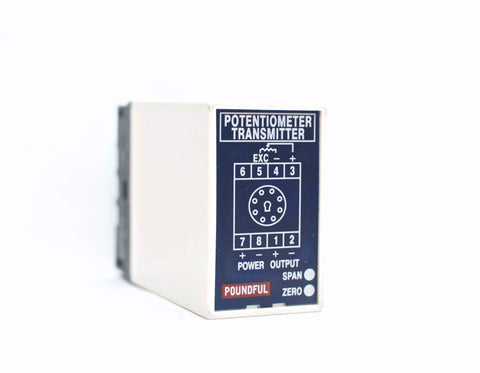 POUNDFUL POTENTIOMETER TRANSMITTER PF-KBP-21Q-3 INPUT: 0~100% OUTPUT: DC 4~20MA