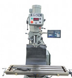 EISEN S-4A-EVS Milling Machine NT40 5HP Yaskawa VFD 2-Axis DRO AL-500PX Pwr Feed