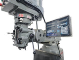 EISEN S-4A-EVS Milling Machine NT40 5HP Yaskawa VFD 2-Axis DRO AL-500PX Pwr Feed