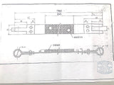 Brake Band width 25mm, Total Length 784mm, Fiber length 520mm