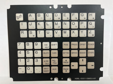 FANUC membrane keysheet keypad A98L-0001-0865#AR, F15B 9"OIL REPLANT EURO SPEC.