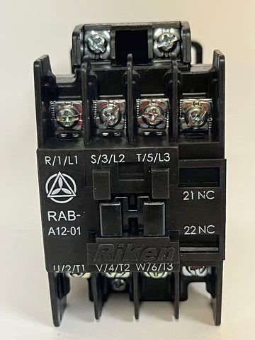 RIKEN Magnetic Contactor, RAB-A12-01 C1 3P1b, NC, Coil Voltage: 110V