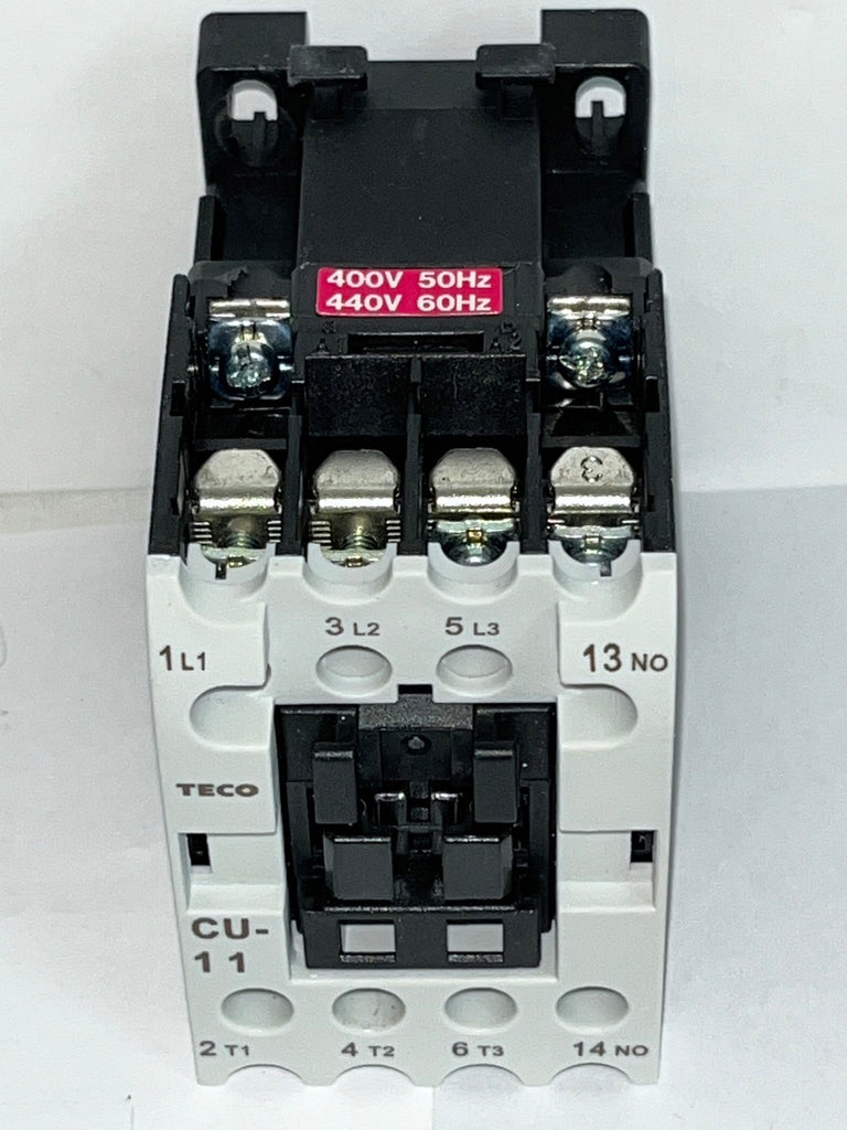 TECO CU-11 Magnetic Contactor, 24A, 3 phase, 440V coil, 3A1a, Normally ...