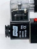 NEUMA Solenoid Valve NVA-6542, 3 position open center, Double coil, 220V, G 1/4"