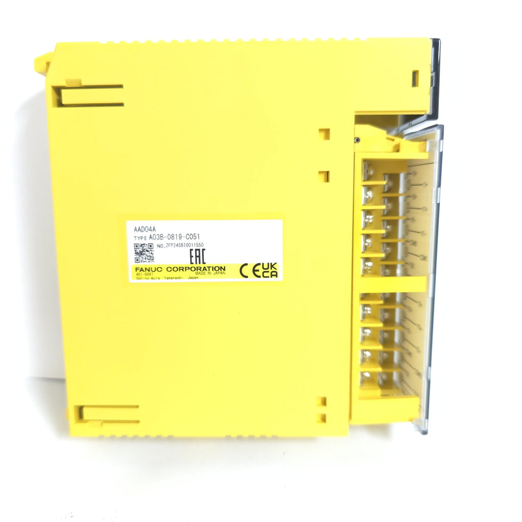 FANUC A03B-0819-C051 I/O MODULE AAD04A 4 CHANEL 12BIT ANALOG INPUT MOD ...