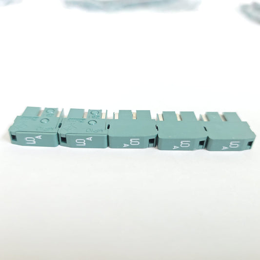 Fanuc A60L-0001-0046#1.0 FUSE 1.0AMP (DAITO),GREEN with ALARM INDICATOR (5pcs)