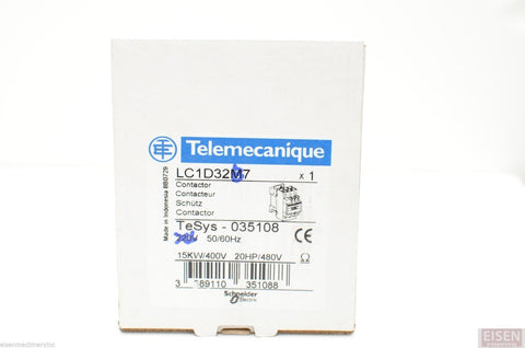 LC1D32B7 24VAC magnetic contactor Schneider/Telemecanique/SQUARE D