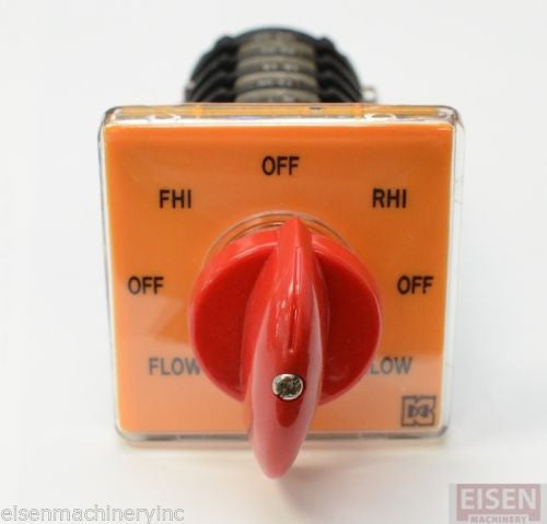 Milling Machine Part - Forward Reverse Switch for 2-SPEED MOTOR (High / Low)