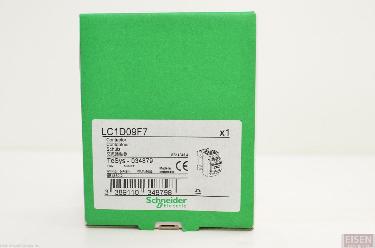 LC1D09F7 110V magnetic contactor Schneider/Telemecanique/SQUARE D