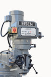 EISEN S-4A Milling Machine, 10"x54" Table, 5 HP, NT40, 3-axis DRO, Powerfeeds