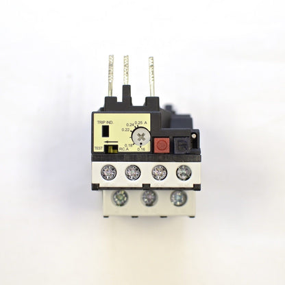 TECO RHU-10/0.25K1 thermal overload relay, Amp range: 0.16 ~ 0.25A